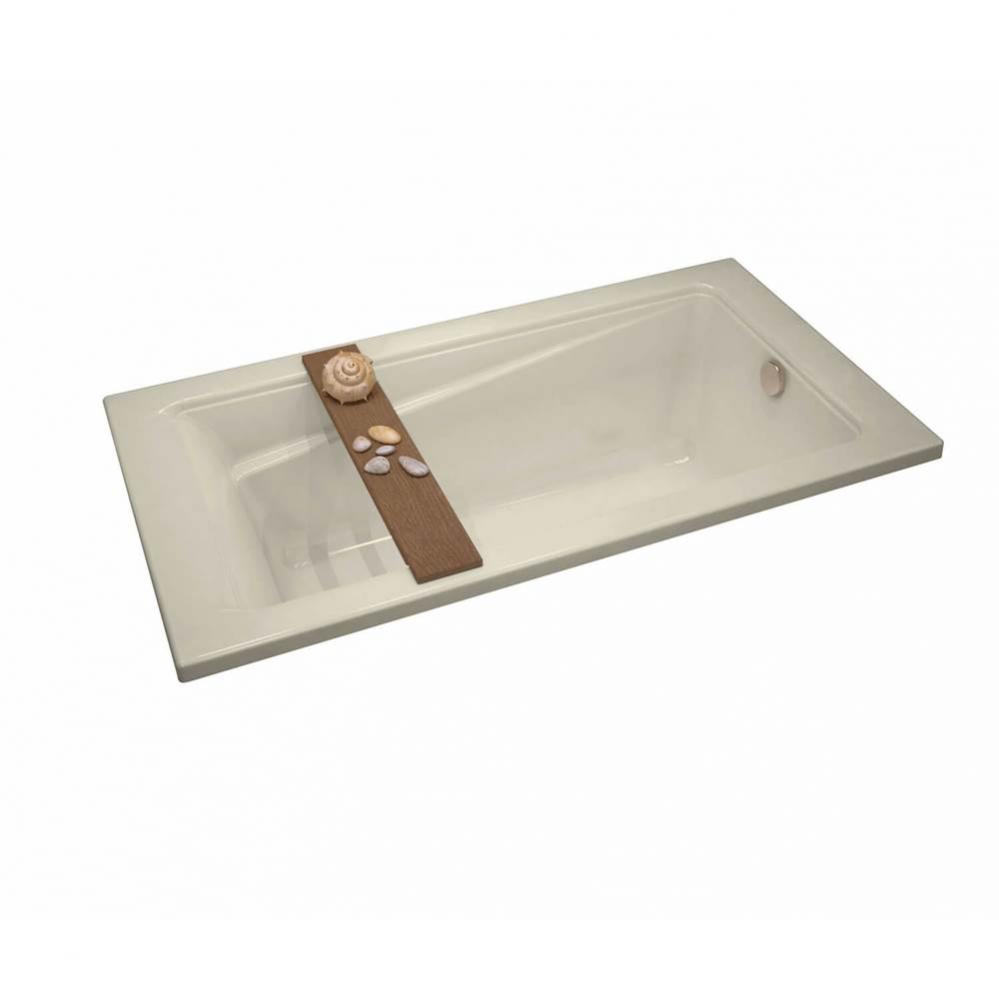 Exhibit 6032 Acrylic Drop-in End Drain Aeroeffect Bathtub in Bone