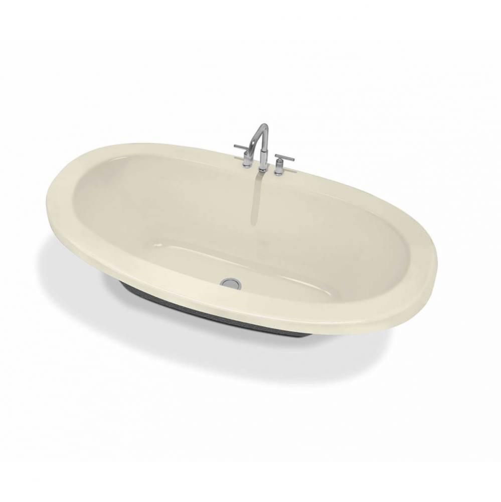 Serenade 66 in. x 36 in. Drop-in Bathtub with Whirlpool System Center Drain in Bone