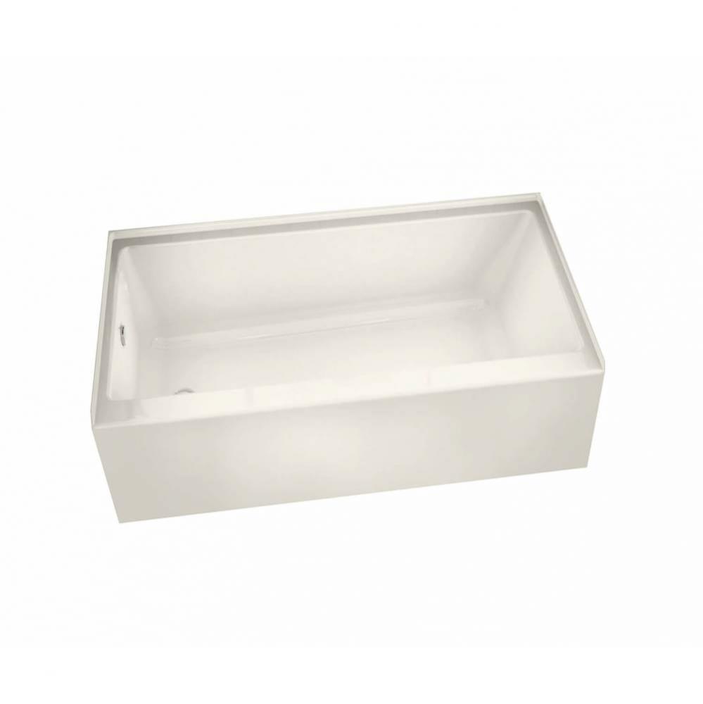 Rubix AFR 65.75 in. x 32 in. Alcove Bathtub with Left Drain in Biscuit