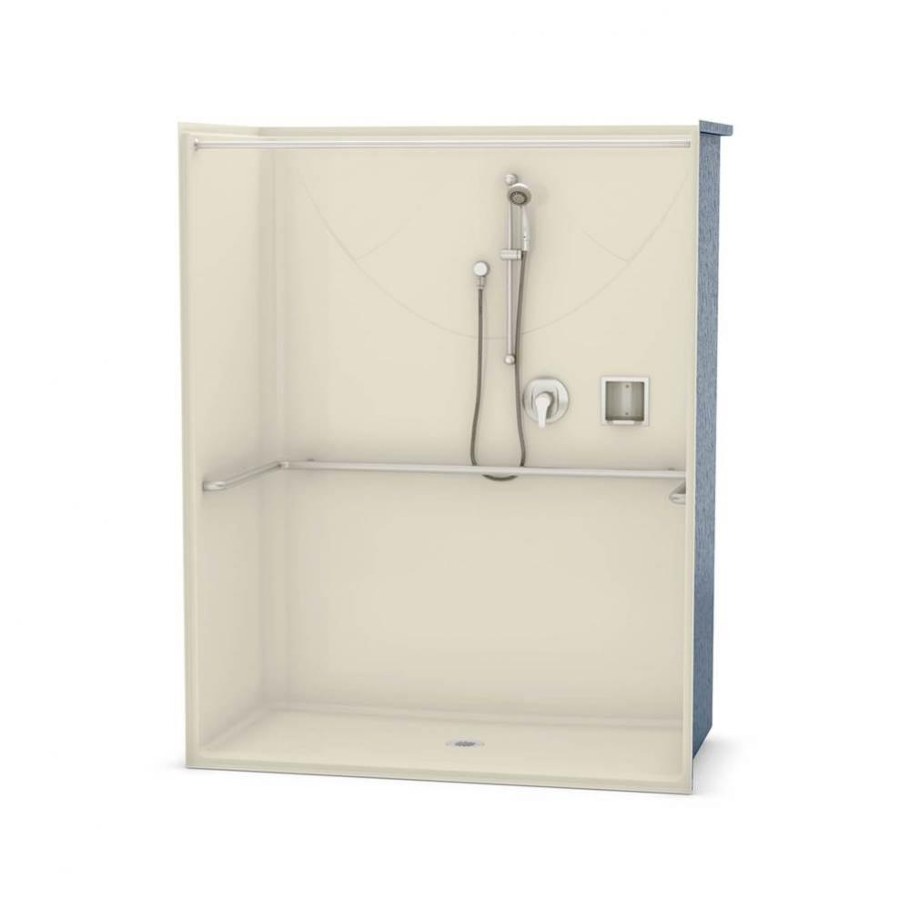 OPS-6030-RS - ADA compliant (without Seat) 60 in. x 30.25 in. x 76.625 in. 1-piece Shower with No