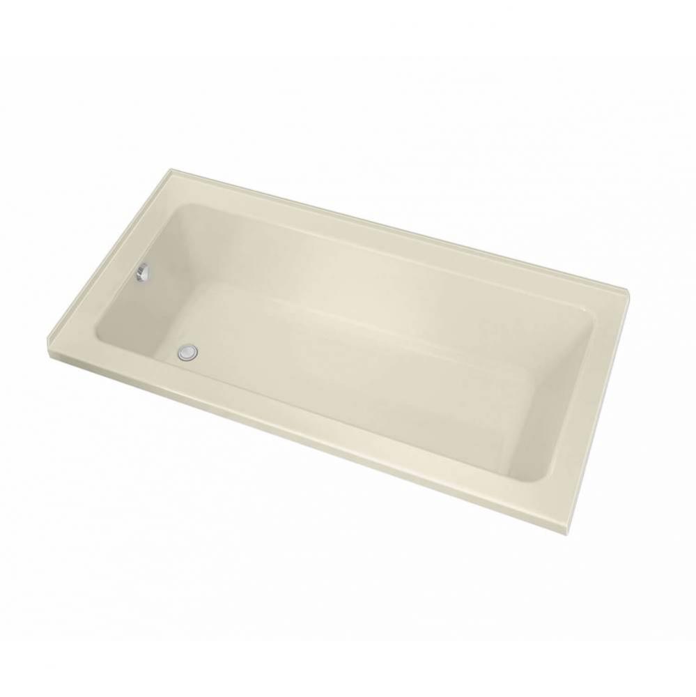 Pose Acrylic Corner Left Left-Hand Drain Aeroeffect Bathtub in Bone