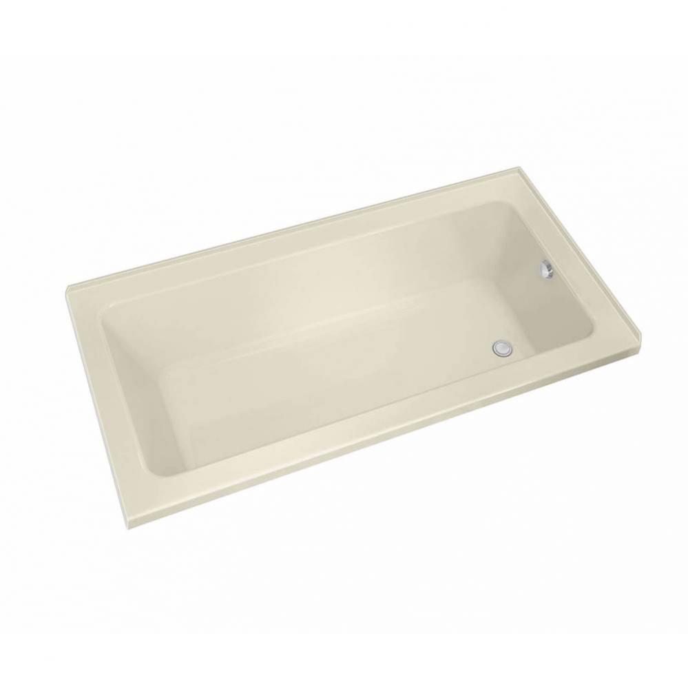 Pose 6030 IF Acrylic Corner Right Left-Hand Drain Bathtub in Bone