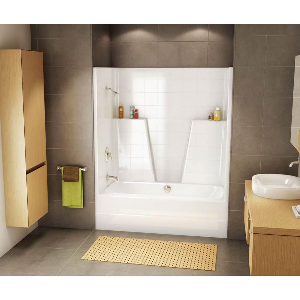 BGT6034C 60 in. x 34 in. x 73.75 in. 1-piece Tub Shower with Center Drain in White