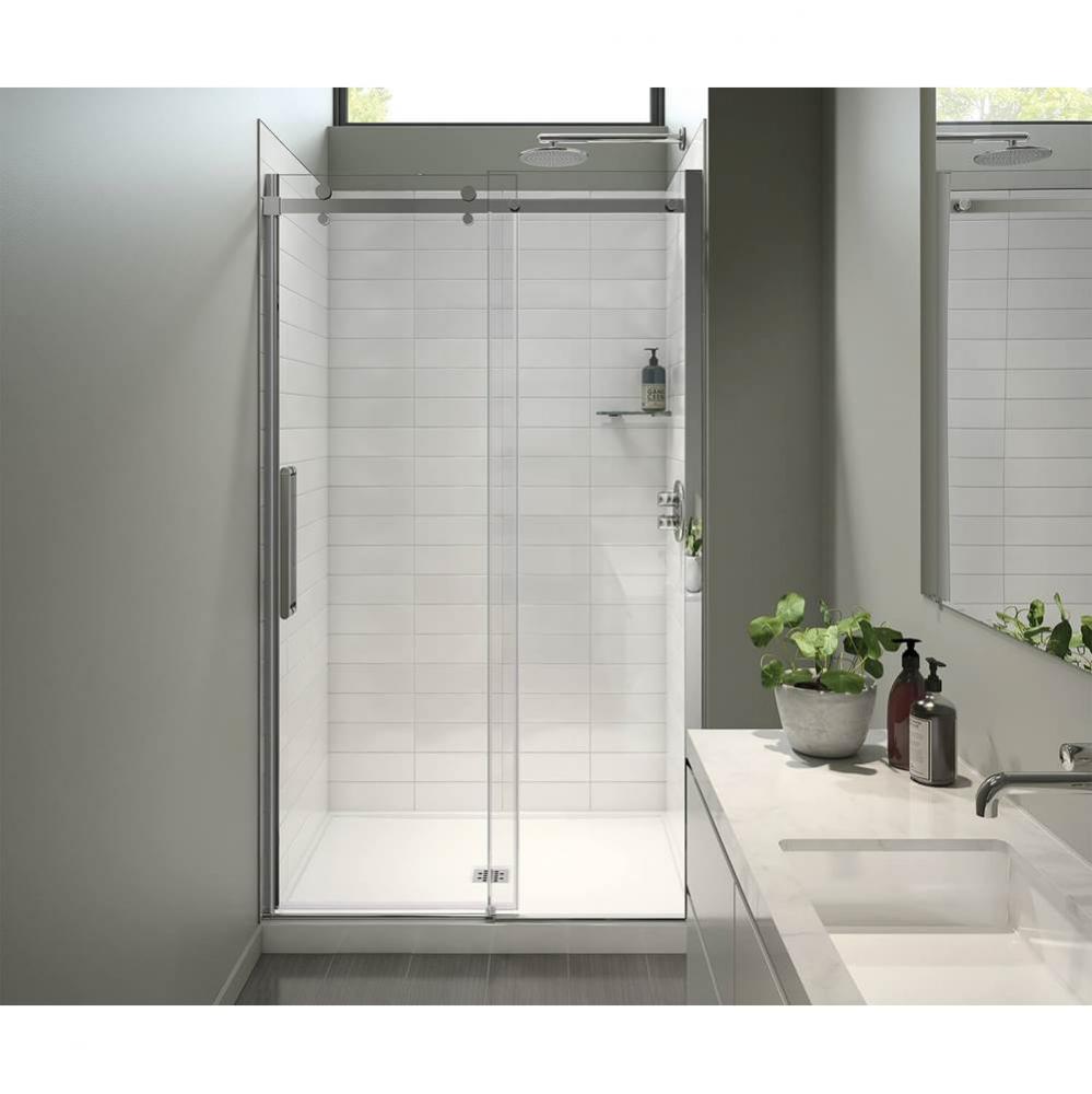 Halo Pro 44 1/2-47 x 78 3/4 in. 8mm Sliding Shower Door for Alcove Installation with Clear glass i