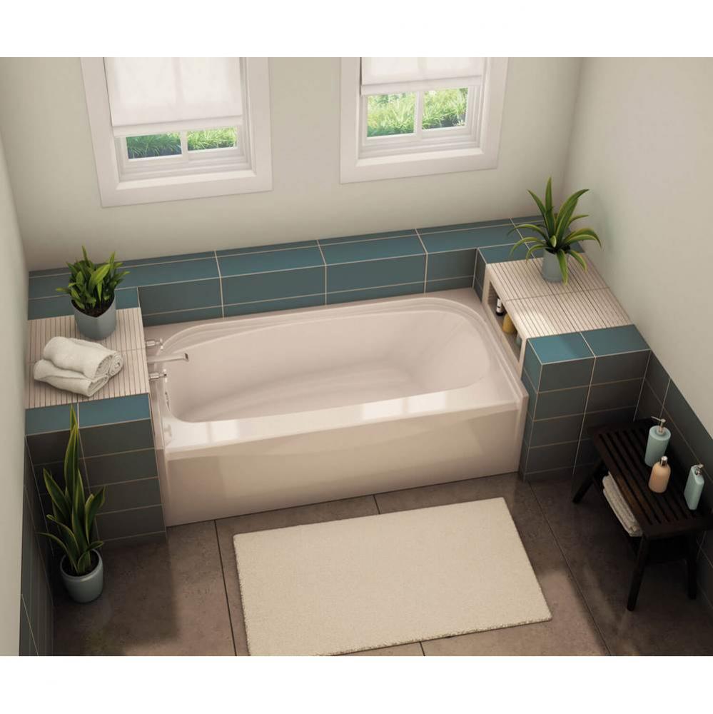 TOF-3060 AFR 59.75 in. x 29.875 in. Alcove Bathtub with Whirlpool System Left Drain in White