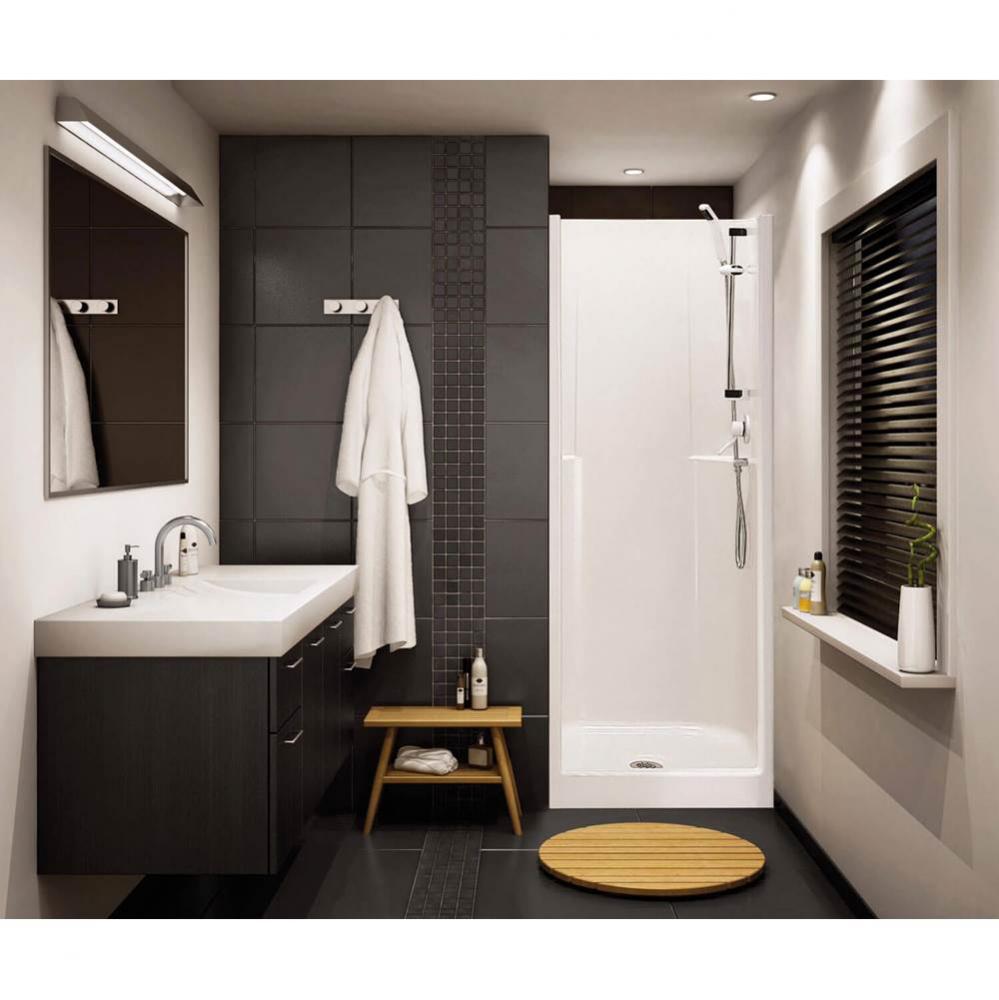 Biarritz 40 29.75 in. x 32 in. x 75 in. 1-piece Shower with No Seat, Center Drain in White