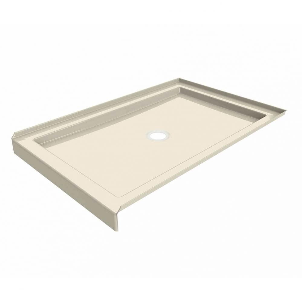 B3 Base 4832 Round Drain Alcove-Deep Installation Bone / Natural