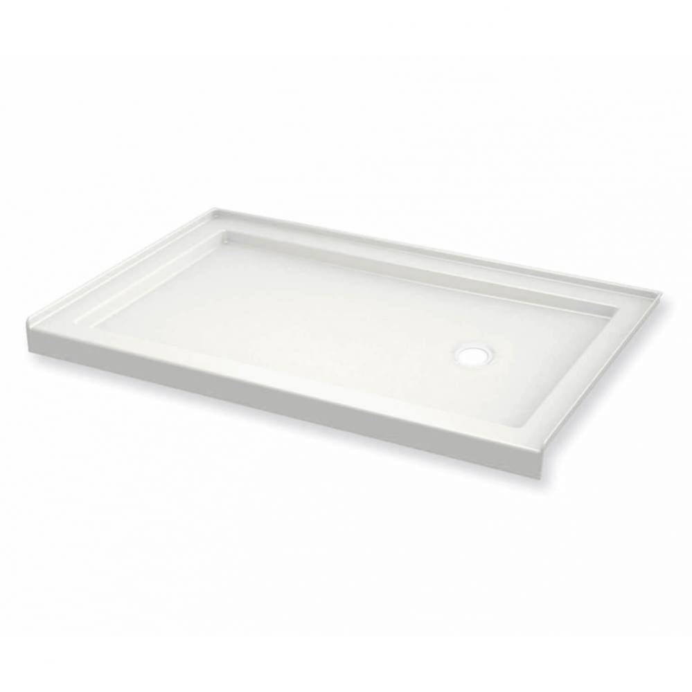 B3 Base 6030 Round Drain Stabili-T, Corner Left Bone / Natural