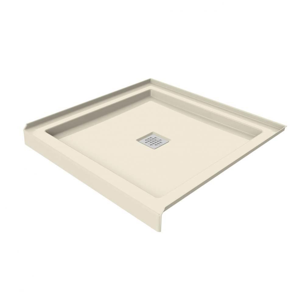 B3 Base 3636 Square Drain Alcove Installation Bone / Natural