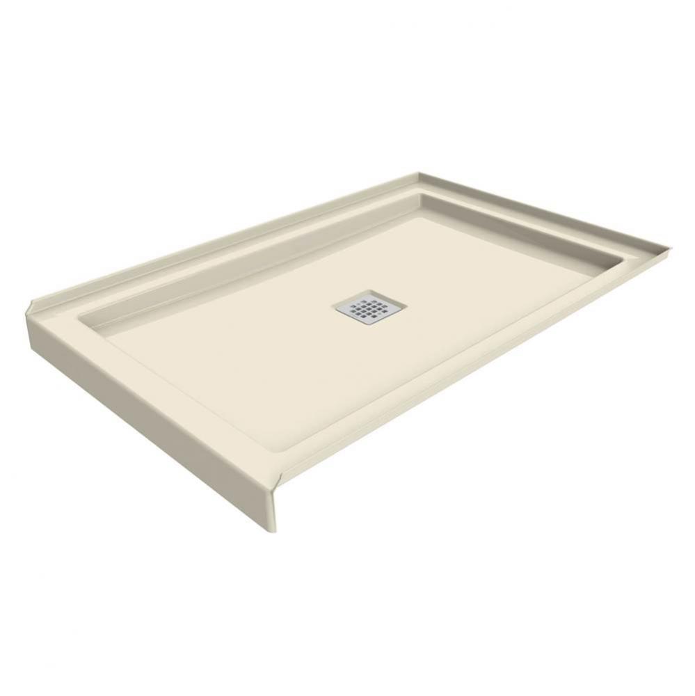 B3 Base 4832 Square Drain Alcove-Deep Installation Bone / Natural