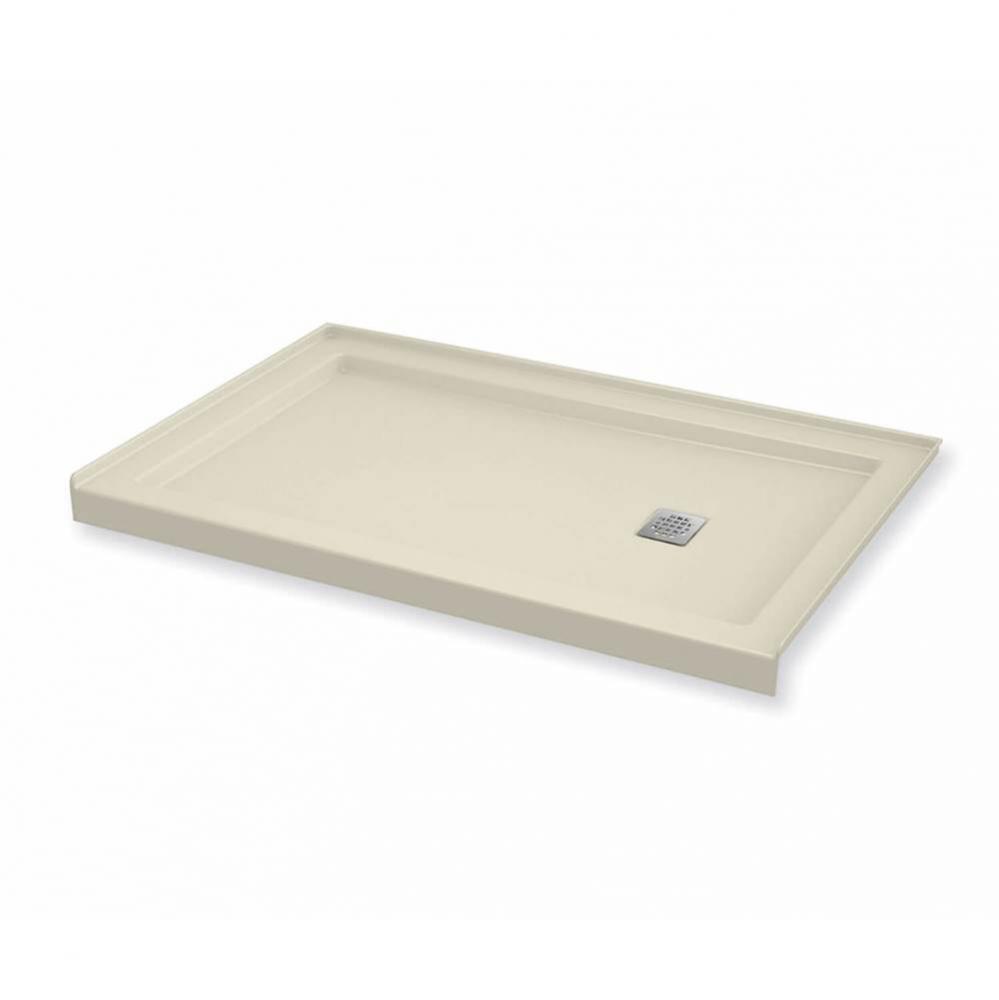 B3 Base 6030 Square Drain Alcove Installation Bone / Natural