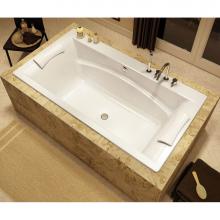 Maax 105743-056-001-000 - Optik C 66 x 36 Acrylic Drop-in Center Drain Combined Hydrofeel & Aerofeel Bathtub in White