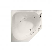 Maax 100875-000-007-010 - Tandem 5454 Acrylic Corner Center Drain Bathtub in Biscuit