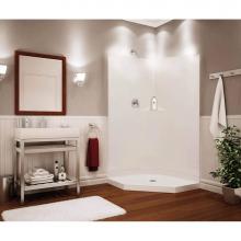 Maax 140079-000-002-003 - SECCSS36 38 x 38 AcrylX Corner Center Drain Two-Piece Shower in White