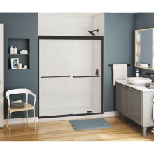 Maax 134565-900-340-000 - Kameleon 55-59 x 71 in. 6 mm Bypass Shower Door for Alcove Installation with Clear glass in Matte