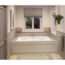 Maax 101275-054-001-100 - Optik 7242 Acrylic Undermount Center Drain Hydrofeel Bathtub in White