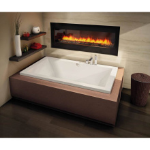 Maax 102785-055-001 - Aiiki 7242 Acrylic Drop-in Center Drain Aerofeel Bathtub in White
