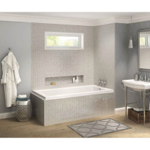 Maax 106203-L-103-001 - Pose 6032 IF Acrylic Corner Right Left-Hand Drain Aeroeffect Bathtub in White