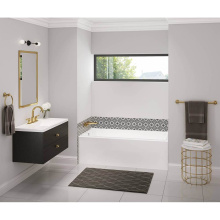 Maax 106395-000-001-102 - Bosca 6030 IFS AFR Acrylic Alcove Right-Hand Drain Bathtub in White