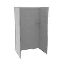Maax 107460-305-517-000 - Utile 4836 Composite Direct-to-Stud Three-Piece Alcove Shower Wall Kit in Factory Sleek Smoke