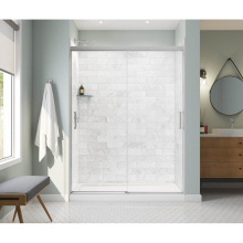 Maax 135335-900-084-000 - Incognito 76 56-59 x 76 in. 8mm Bypass Shower Door for Alcove Installation with Clear glass in Chr
