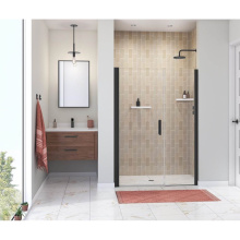 Maax 138274-900-340-100 - Manhattan 51-53 x 68 in. 6 mm Pivot Shower Door for Alcove Installation with Clear glass & Rou