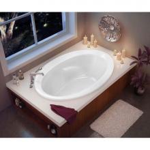 Maax 100021-103-001 - Twilight 59.75 in. x 41.5 in. Drop-in Bathtub with Aeroeffect System End Drain in White