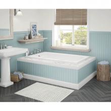 Maax 100103-097-001 - Tempest 60 x 36 Acrylic Alcove End Drain Combined Whirlpool & Aeroeffect Bathtub in White