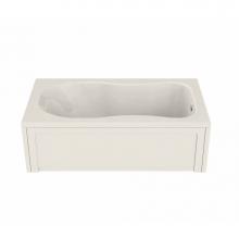 Maax 101055-004-007 - Topaz 59.75 in. x 36 in. Alcove Bathtub with Hydromax System End Drain in Biscuit