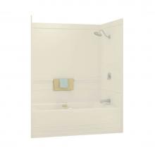 Maax 101175-R-000-004 - Monaco 59.5 in. x 30.75 in. x 73.875 in. 1-piece Tub Shower with Right Drain in Bone