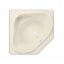 Maax 101212-108-004 - Nancy 54 in. x 54 in. Drop-in Bathtub with Aerosens System Center Drain in Bone