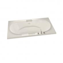 Maax 101250-107-007 - Antigua 71.75 in. x 41.75 in. Drop-in Bathtub with Hydrosens System Center Drain in Biscuit