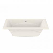 Maax 101275-056-007 - Optik 7242 Acrylic Undermount Center Drain Combined Hydrofeel & Aerofeel Bathtub in Biscuit