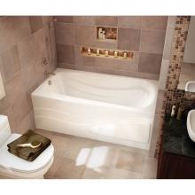 Maax 102201-L-103-001 - Tenderness 59.875 in. x 31.75 in. Alcove Bathtub with Aeroeffect System Left Drain in White