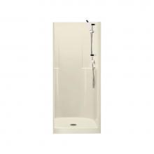 Maax 102721-000-004 - Biarritz 85 35.625 in. x 34.875 in. x 75.5 in. 1-piece Shower with No Seat, Center Drain in Bone