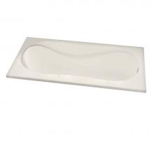 Maax 102723-109-007 - Cocoon 65.875 in. x 36 in. Drop-in Bathtub with Combined Hydrosens/Aerosens System End Drain in Bi