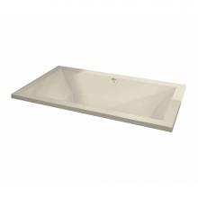 Maax 102785-056-004 - Aiiki 7242 Acrylic Drop-in Center Drain Combined Hydrofeel & Aerofeel Bathtub in Bone