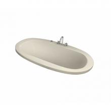 Maax 105509-055-004 - Jazz 66 in. x 36 in. Drop-in Bathtub with Aerofeel System Center Drain in Bone