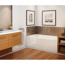 Maax 105704-R-000-001 - Rubix AFR 59.75 in. x 32 in. Alcove Bathtub with Right Drain in White