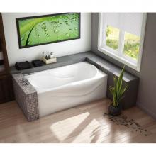 Maax 105726-R-108-001 - Murmur A 59.875 in. x 33.375 in. Alcove Bathtub with Aerosens System Right Drain in White