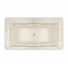 Maax 105743-055-004 - Optik C 66 in. x 36 in. Drop-in Bathtub with Aerofeel System Center Drain in Bone