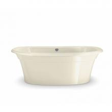 Maax 105744-000-004 - Ella Sleek 66 in. x 36 in. Freestanding Bathtub with Center Drain in Bone