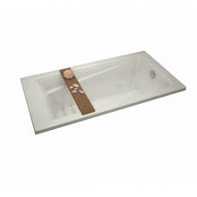 Maax 106177-097-007 - Exhibit 6636 Acrylic Drop-in End Drain Combined Whirlpool & Aeroeffect Bathtub in Biscuit