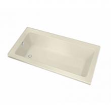 Maax 106202-R-103-004 - Pose 6032 IF Acrylic Corner Left Right-Hand Drain Aeroeffect Bathtub in Bone