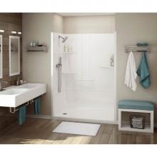 Maax 107003-RC-000-001 - ALLIA SH-6034 Acrylic Alcove Center Drain One-Piece Shower in White