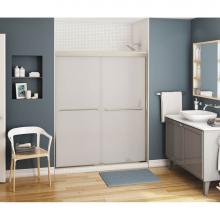 Maax 134665-981-305 - Kameleon SC 55-59 in. x 71 in. Bypass Alcove Shower Door with Mistelite Glass in Brushed Nickel