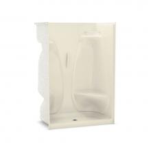 Maax 141051-R-000-004 - ACSH/RS/LS/NS-48 48 in. x 33.25 in. x 75 in. 1-piece Shower with Right Seat, Center Drain in Bone
