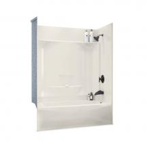 Maax 145012-R-000-007 - KDTS 59.875 in. x 32 in. x 79.25 in. 4-piece Tub Shower with Right Drain in Biscuit