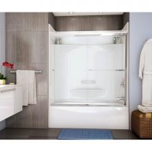 Maax 145014-L-003-002 - TOF-3260 59.75 in. x 33 in. Alcove Bathtub with Whirlpool System Left Drain in White