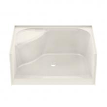 Maax 145032-000-007 - SPS 47.875 in. x 33.625 in. x 20.125 in. Rectangular Alcove Shower Base with Center Drain in Biscu